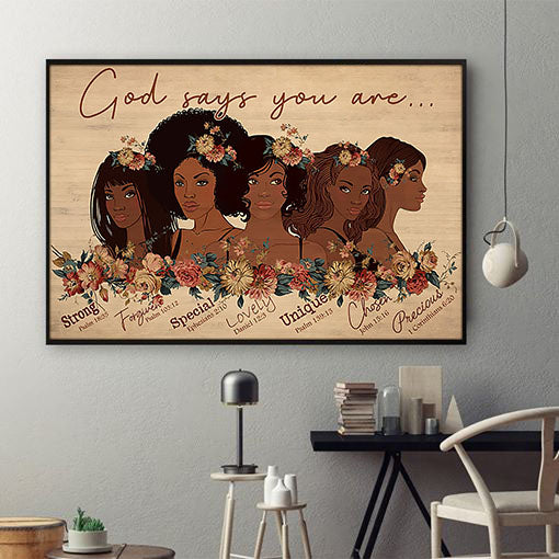 Black American Poster Graphic Black Pride Poster Black Women Black King Wall Glamorous Ready To Hang Poster Wall Art Decor