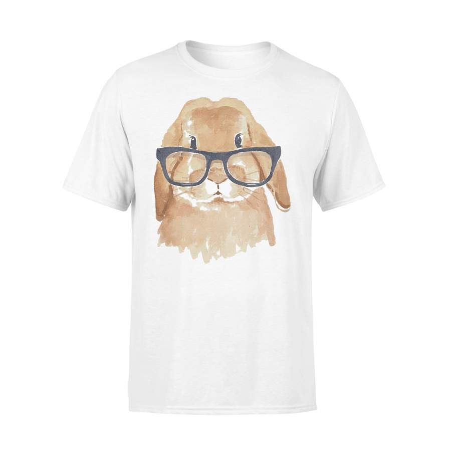 Cute Bunny Wear Glass T-Shirt