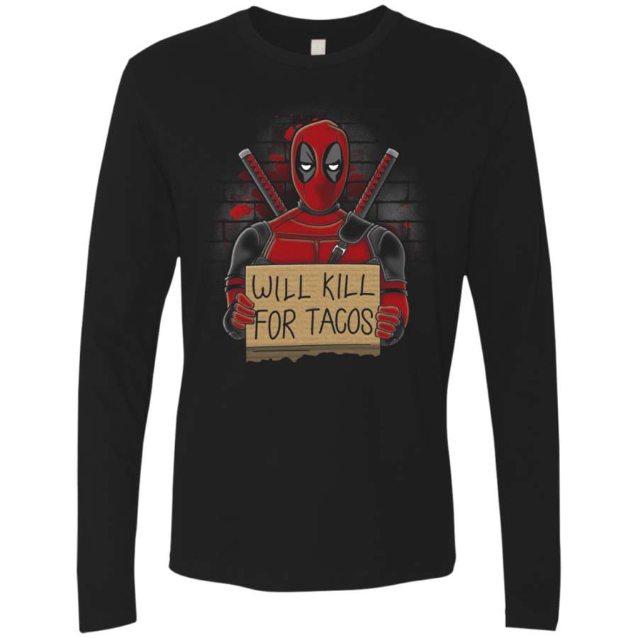 Will Kill for Tacos Men’s Premium Long Sleeve