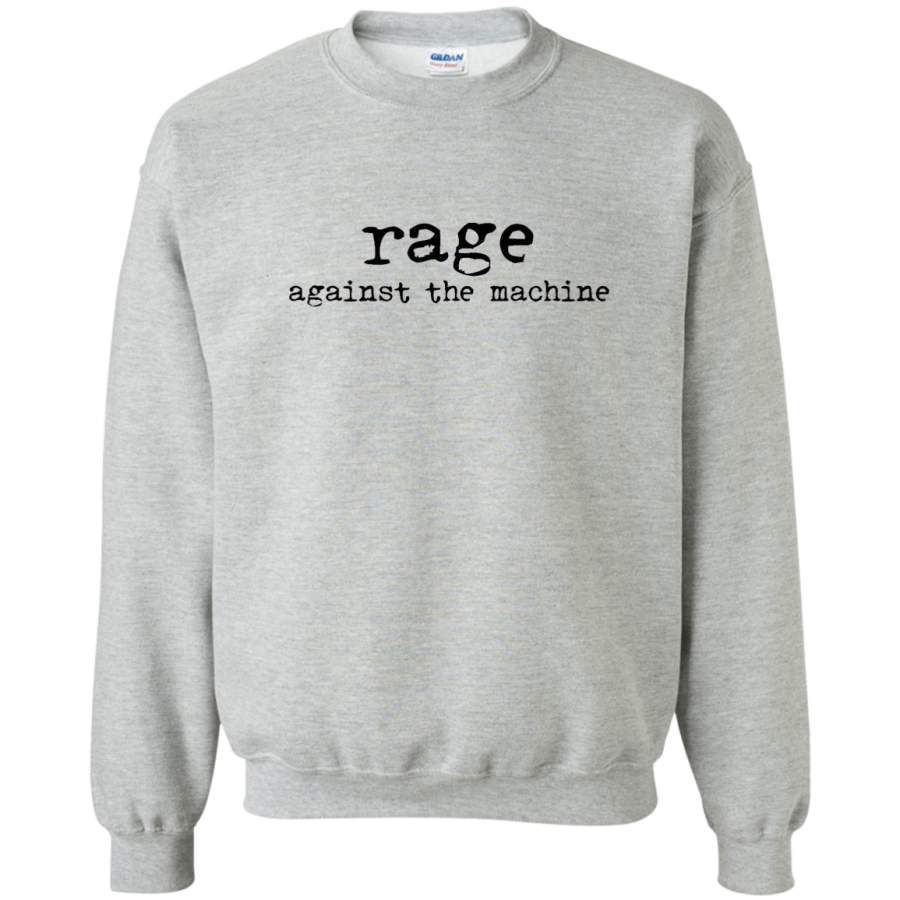 AGR Rage Against The Machine Logo Crewneck Pullover Sweatshirt