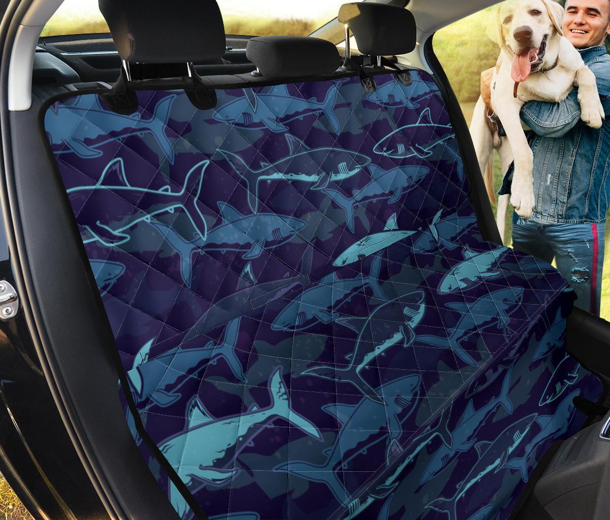 Shark Pattern Dog Car Seat Covers