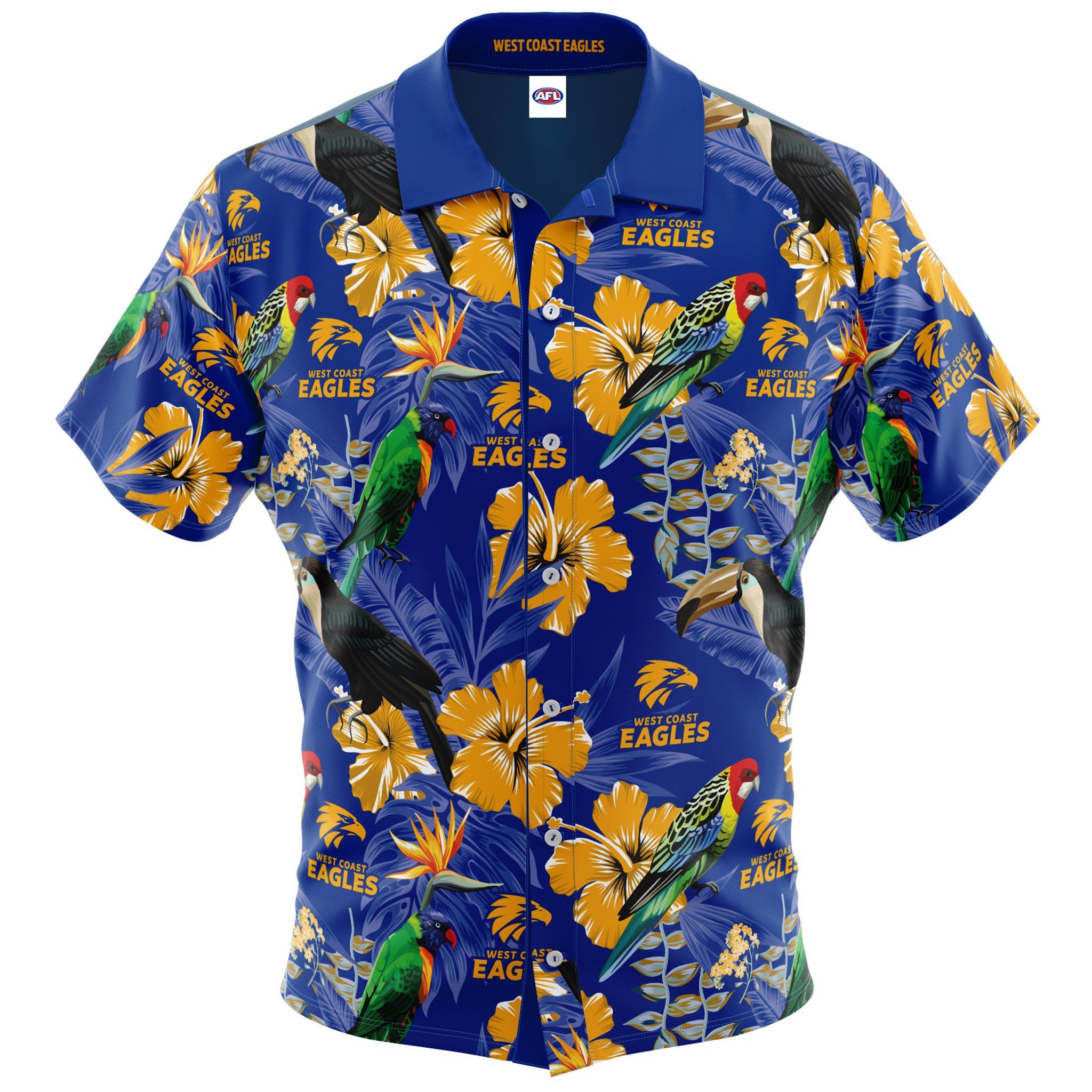 Afl West Coast Eagles Hawaiian Shirt