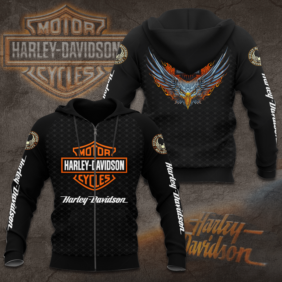Harley Davidson Zip-Up Hoodie 7 – Odbary Store