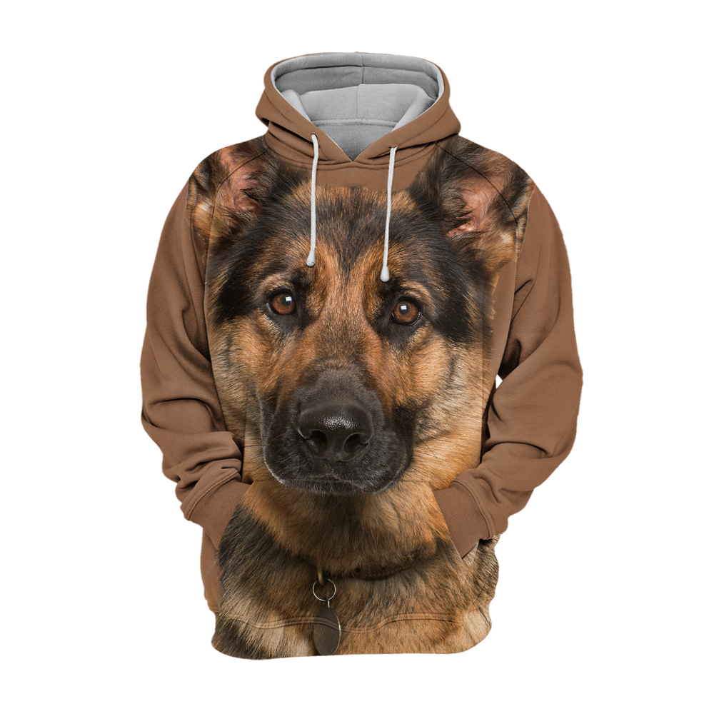 Unisex 3D Graphic Hoodies Animals Dogs German Shepherd Quiet