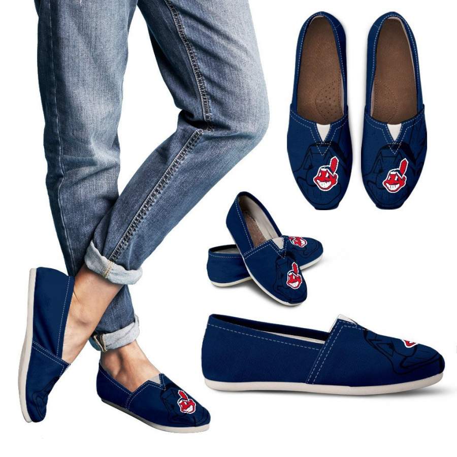 Mixing Tiny Logo Fantastic Cleveland Indians Casual Shoes