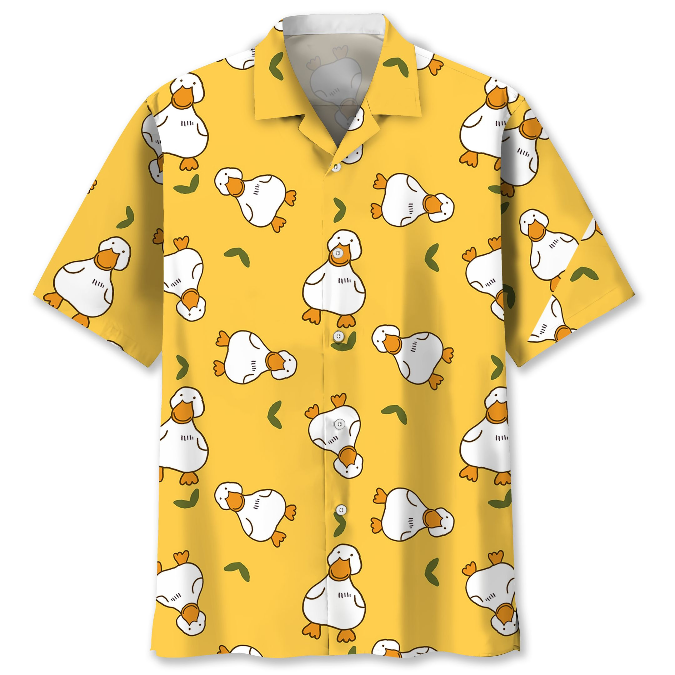 Cartoon Duck Hawaiian Shirt Ha35970