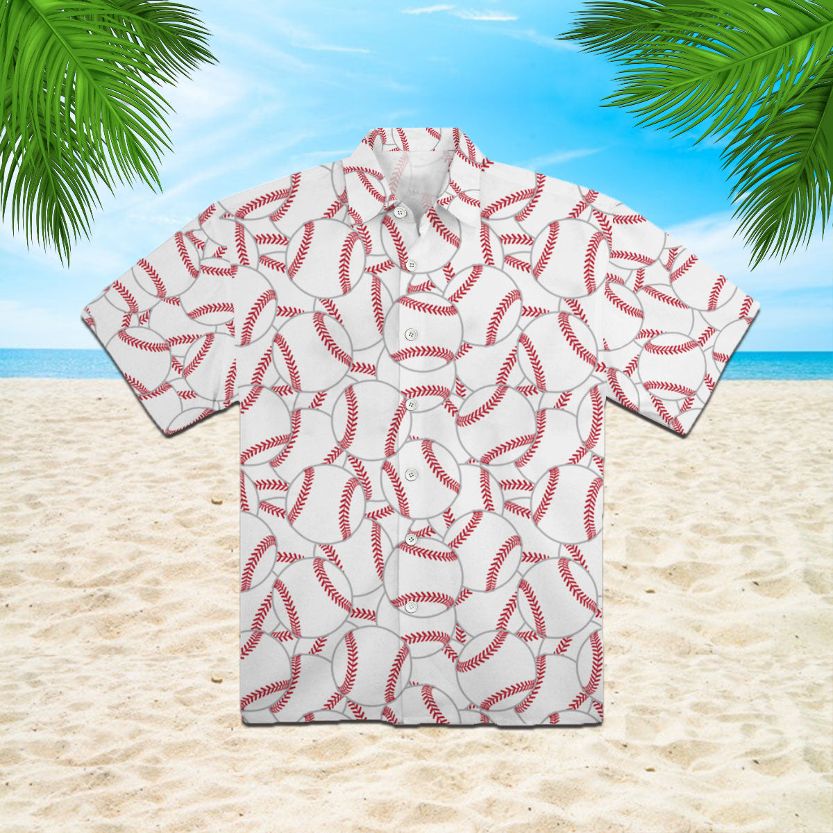 White Tennis Ball Pattern Hawaii Shirt For Men And Women Ha26754