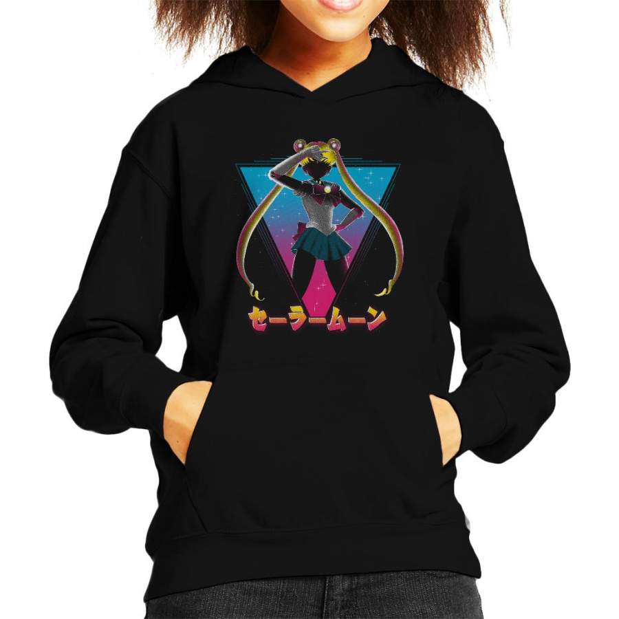 Pretty Soldier Sailor Moon 80s Kid’s Hooded Sweatshirt