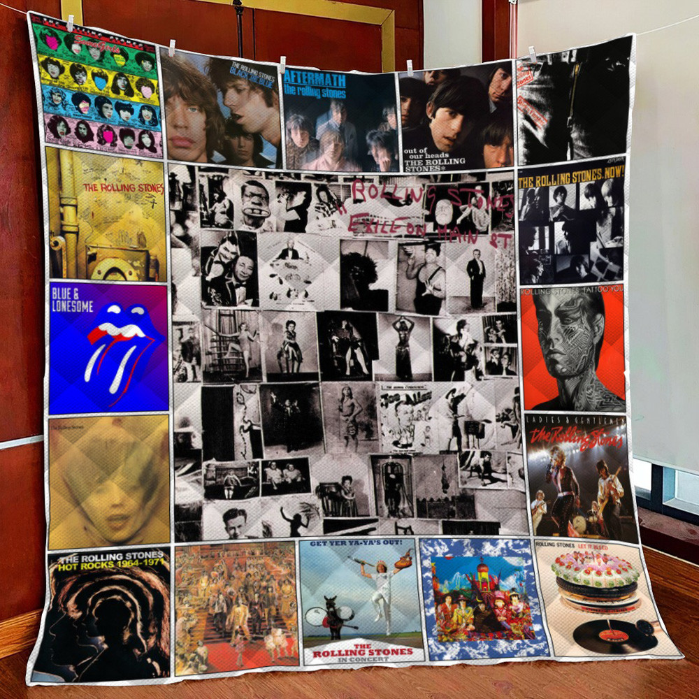 The Rolling Stones Fleece Blanket Quilt Blanket