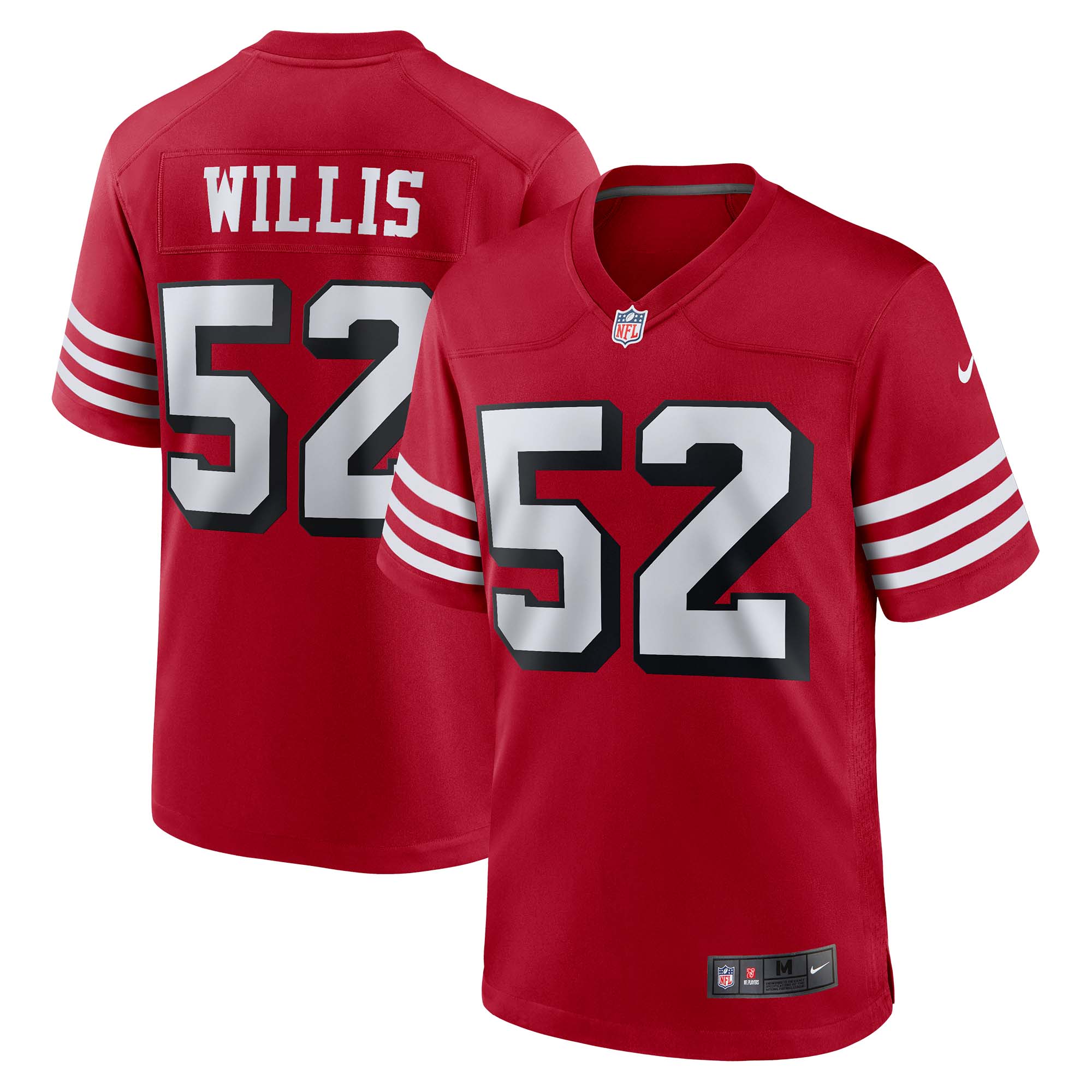 Men’s San Francisco 49ers Patrick Willis Scarlet Retired Alternate Game Jersey