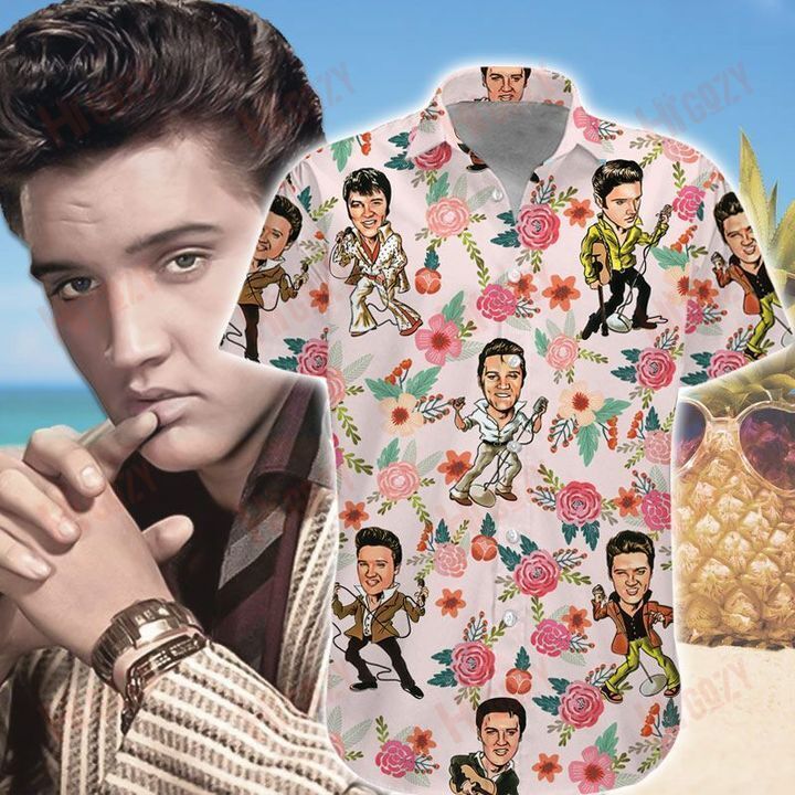 Elvis Presley Hawaii Aloha Shirts Short Sleeve Hawaii For Men Women Ha45823