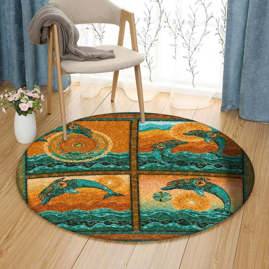 Dolphin JQQ385 Round Rug