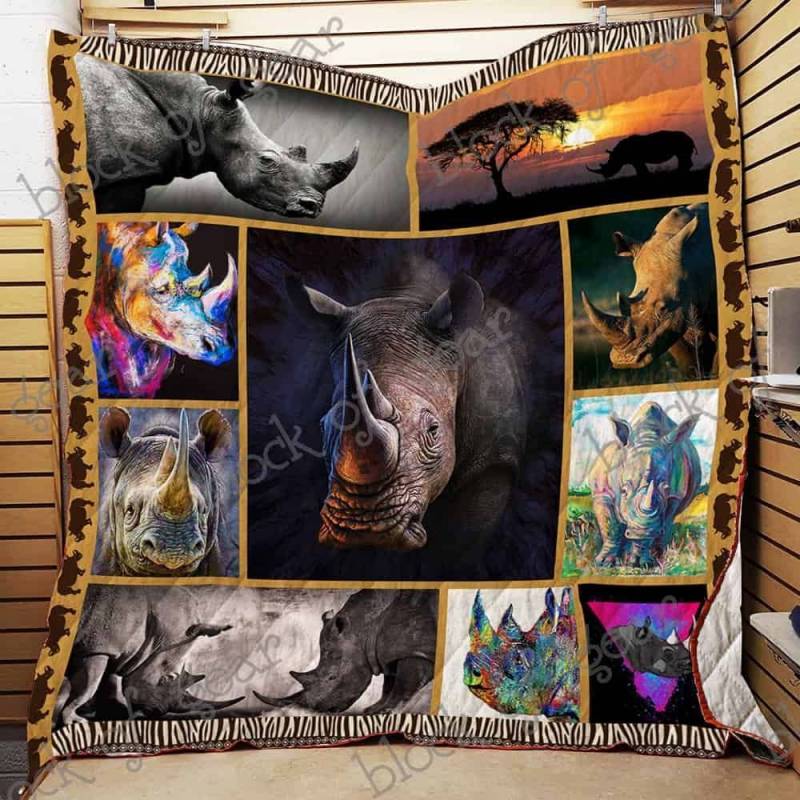 Rhino Is My Spirit Animal JH816 Quilt