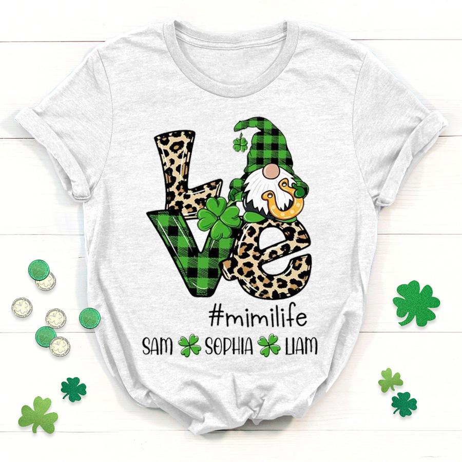 Lovelypod – Personalized Shirt, Love Grandma Life Shirt, Grandma Gift For Mom, Mother Day Shirt, St. Patrick’S Day Shirt