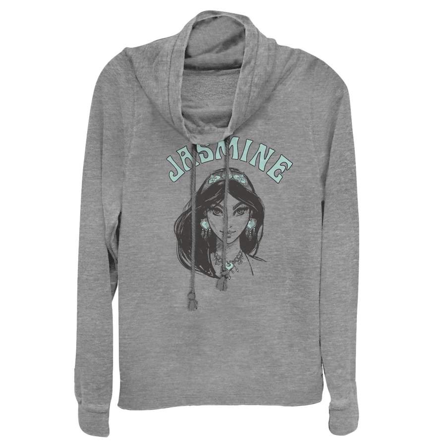 Aladdin Junior’s Jasmine Sketch Cowl Neck Sweatshirt