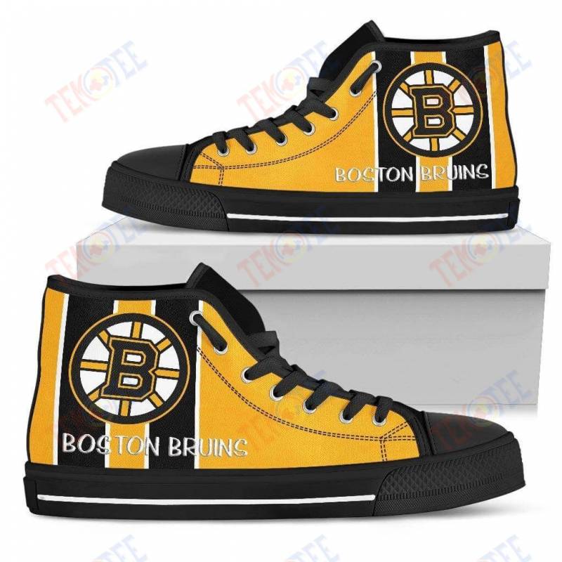 Mens Womens Boston Bruins High Top Shoes Steaky Trending Fashion Sporty TMT523