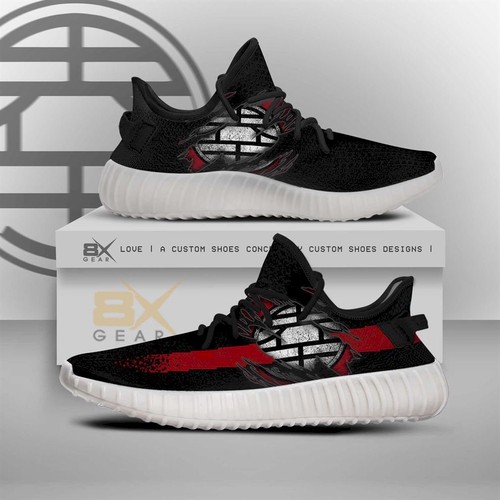 Best Dragon Ball Shoes King Kai Yeezy Sneakers Kanji Word Yeezy Sneake