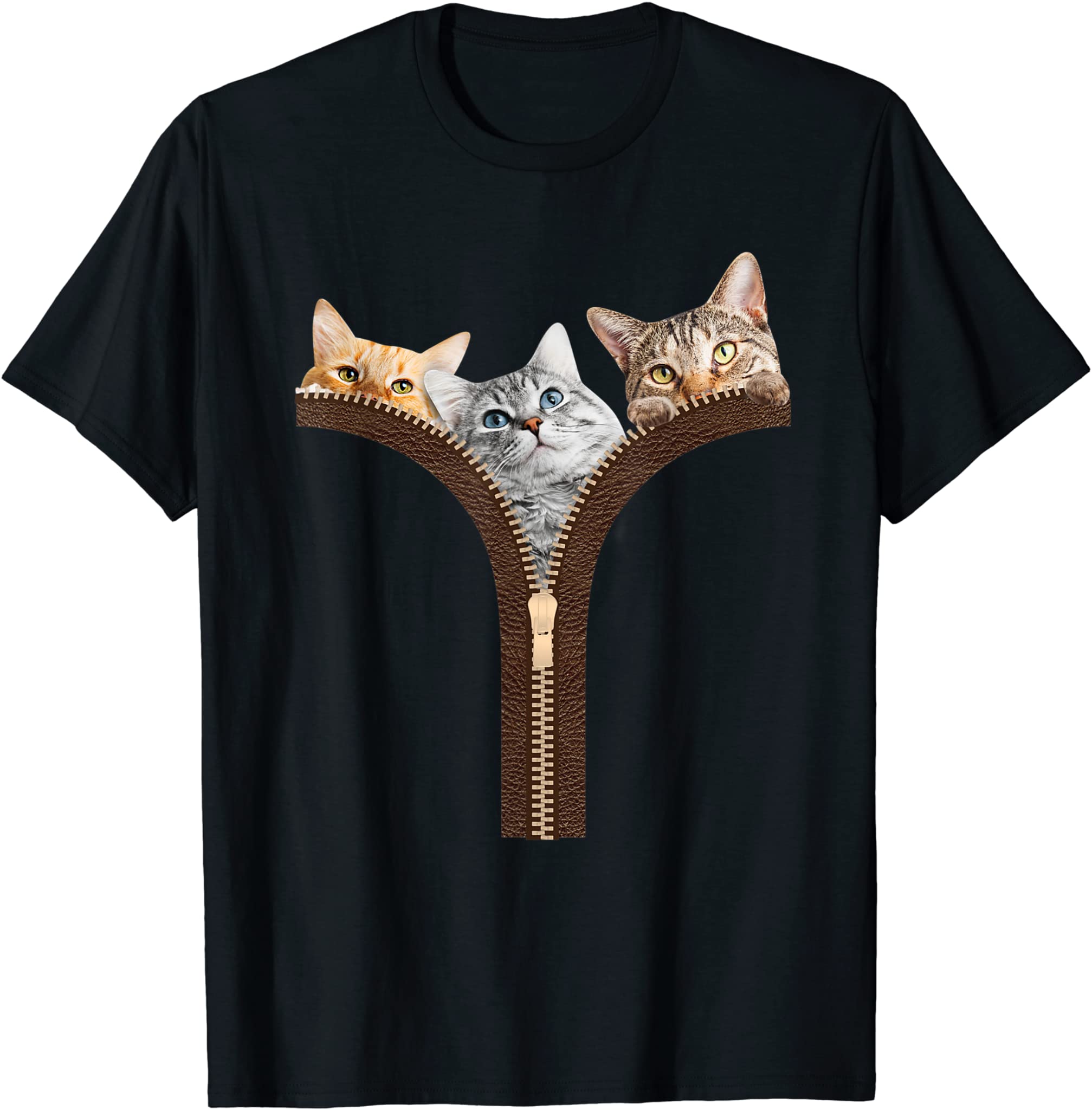 Adorable Cats Shirt Three Cats Peek Out Cat Kitten