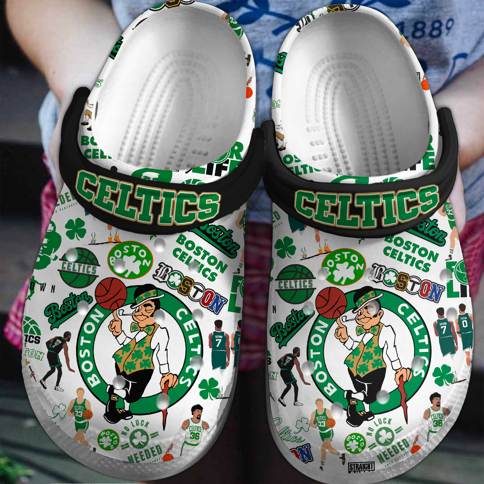 Boston Celtics NBA Sport Crocs Crocband Clogs Shoes Comfortable For Men Women and Kids 4