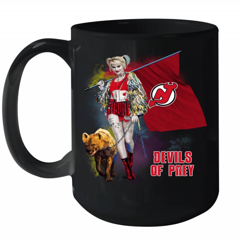 Harley Quinn flag New Jersey Devils Of Prey Ceramic Mug 15oz