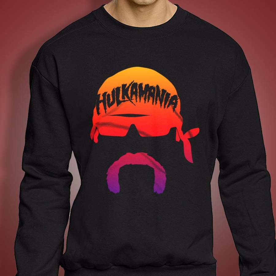 Wwe Hulk Hogan Face Hulkmania Wrestling Art Men’S Sweatshirt