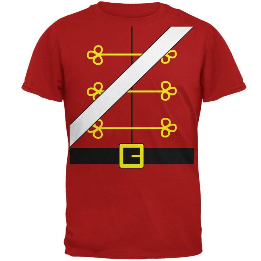 Christmas Toy Soldier Nutcracker Costume Mens Soft T Shirt