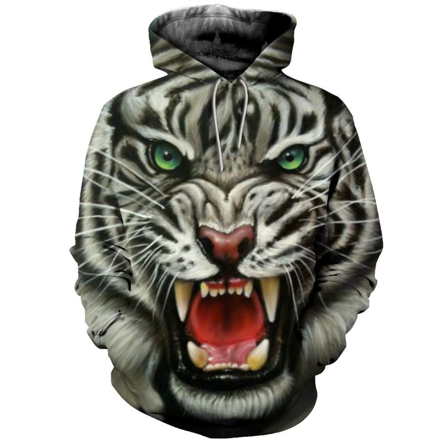 3D All Over Printed Tiger T Shirt Hoodie 51201917