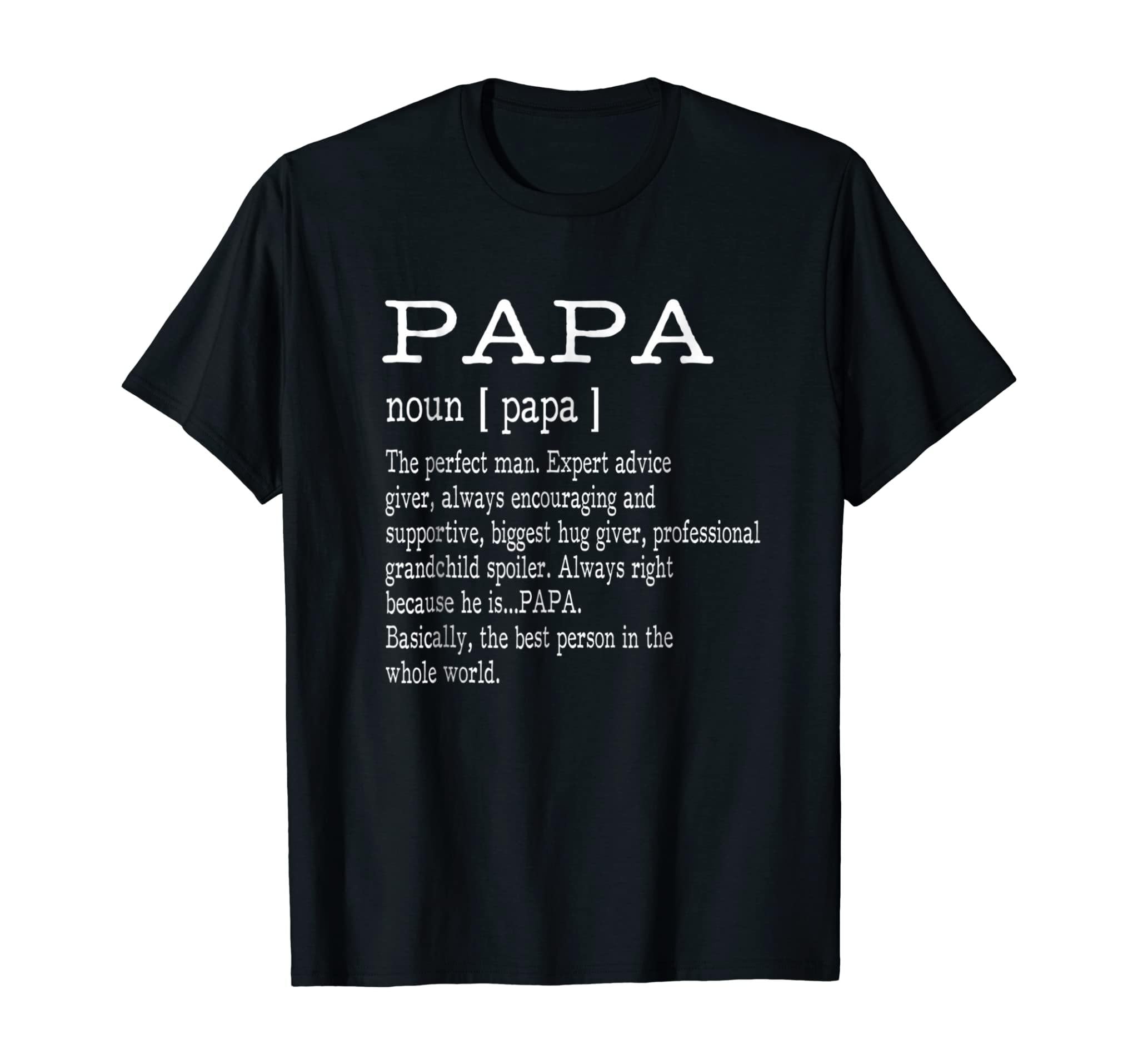 Papa Definition Grandpa Father’S Day Gifts – Men T-Shirt