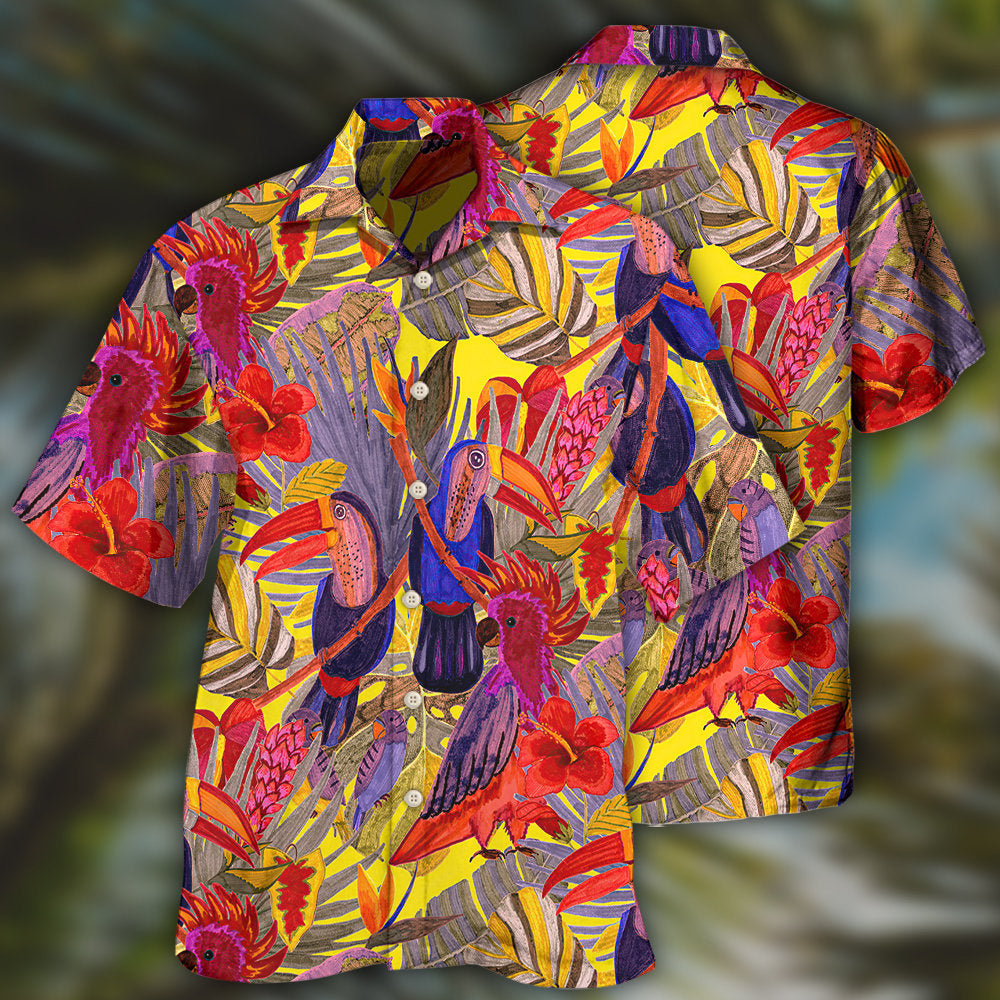 Tropical Birds Color Hawaii Shirt Ha58795