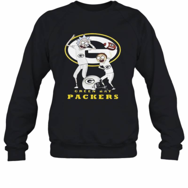 Rick And Morty Green Bay Packers Football Players Sweatshirt