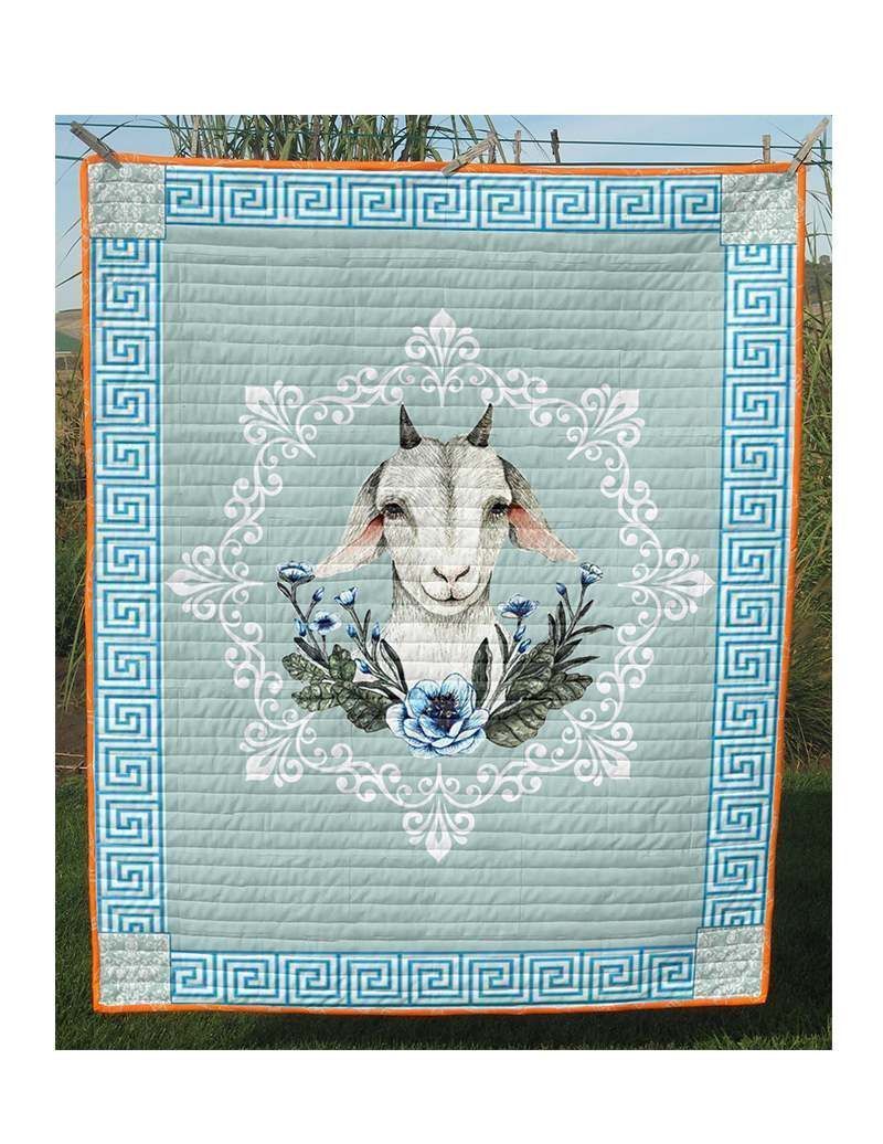 White Goat Quilt Blanket Quilt Blanket