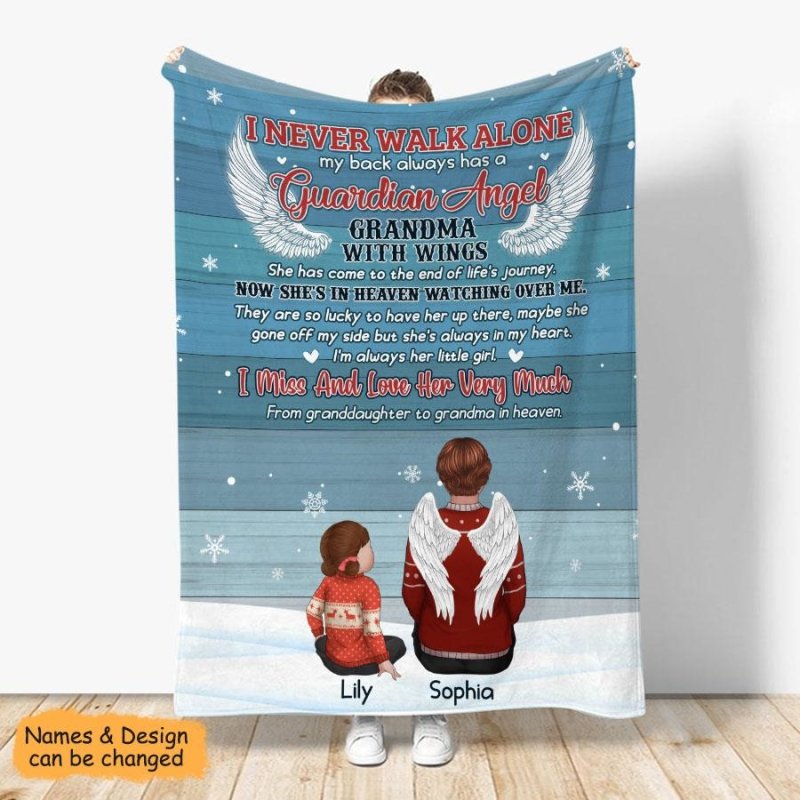 Kids Never Walk Alone Personalized Christmas Blanket