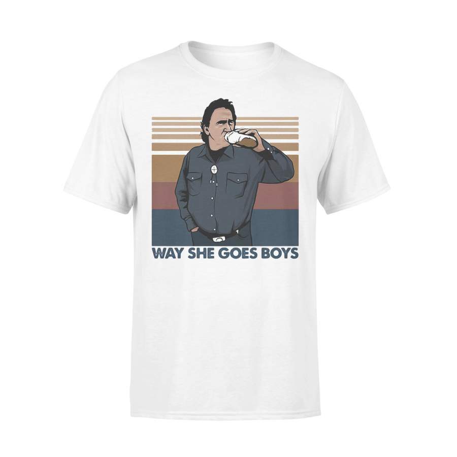 Way She Goes Boys Vintage Retro T-shirt