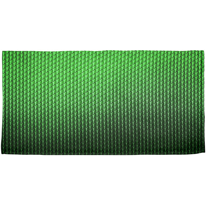 Halloween Green Earth Dragon Scales Costume All Over Beach Towel