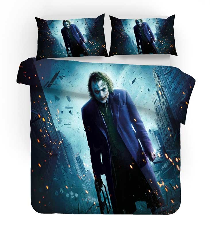 Peckshirt 3D Joker Bed Linens Duvet Covers Pillowcases The Joker Bedding Sets Bedclothes Bed Linen Bed Set - Print In Your Way