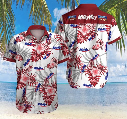 Milky Way Hawaiian Shirts For Men Ha84036