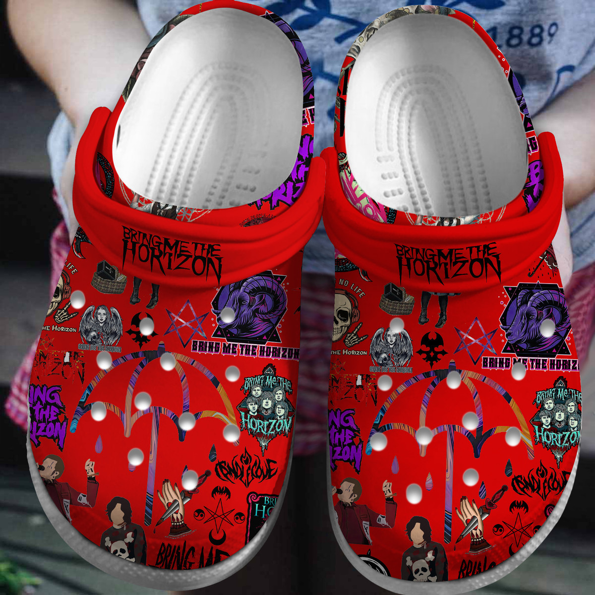 Bring Me the Horizon Rock Band Music Crocs Crocband Clogs For Men Women and Kids