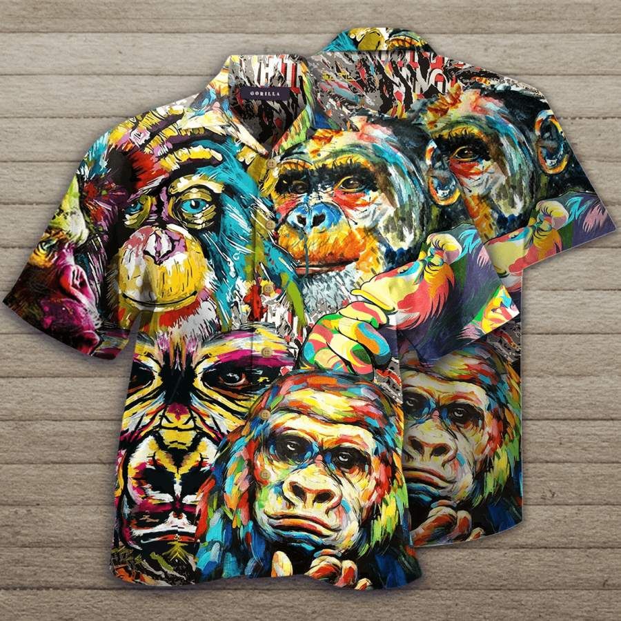 Amazing Gorilla Hawaii Aloha Shirts Ha75861