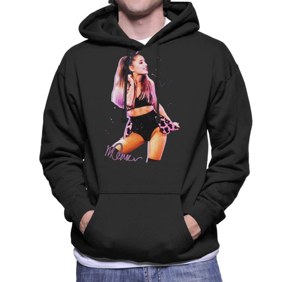Sidney Maurer Original Portrait Of Ariana Grande Cat Ears Men’s Hooded Sweatshirt