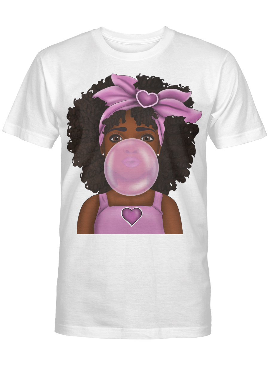 Black Kid Shirt For Heart Shape Purple Balloon Cute Tshirt