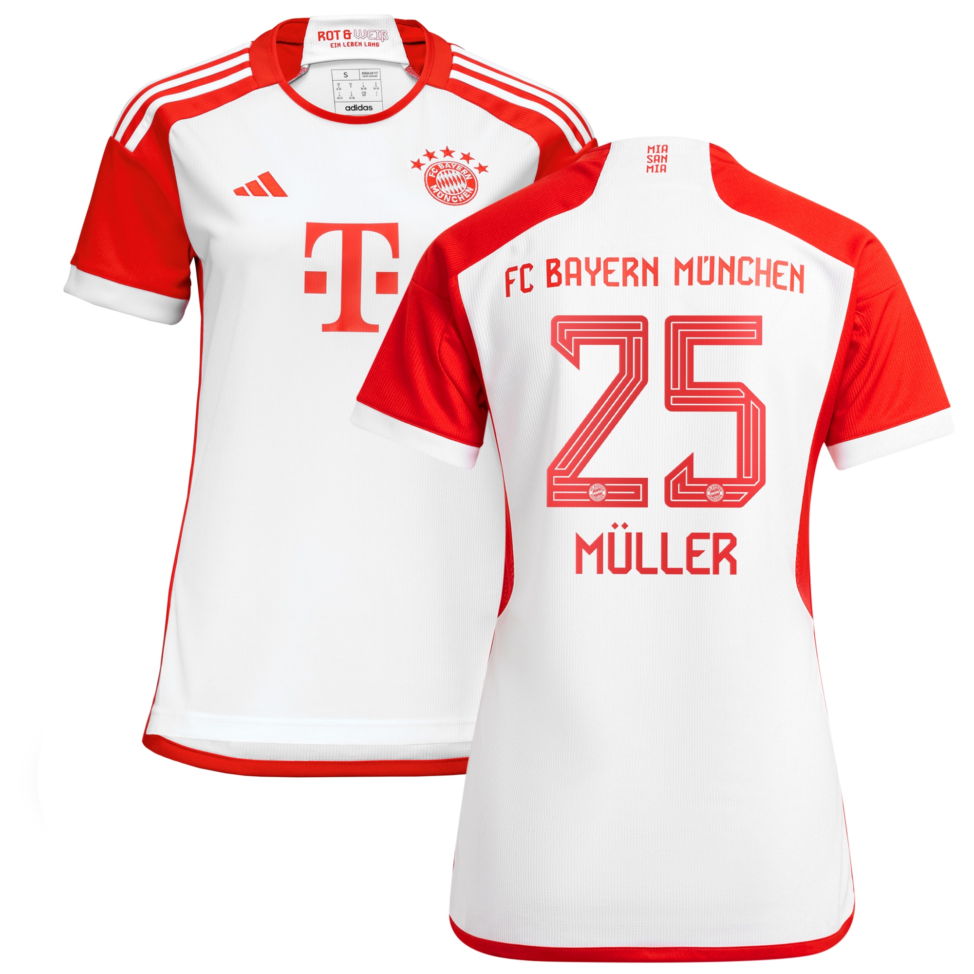 Thomas Müller Bayern Munich Women's 2023/24 Home Replica Jersey – White