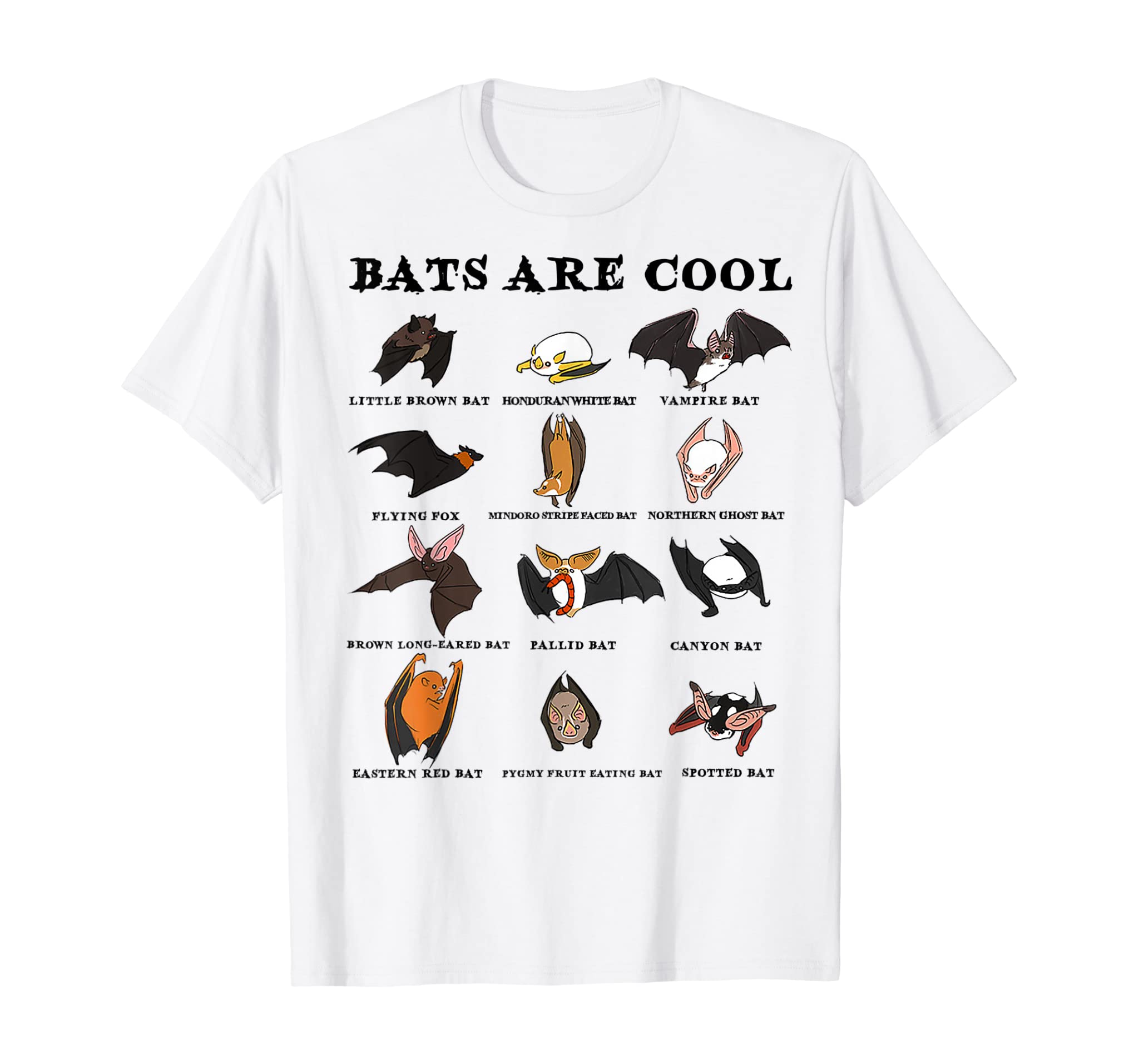 Bats are cool lovely bats kinds tee School Summer Break T-Shirt