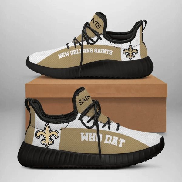 New Orleans Saints Sneakers Custom Shoes Black Shoes Fan G