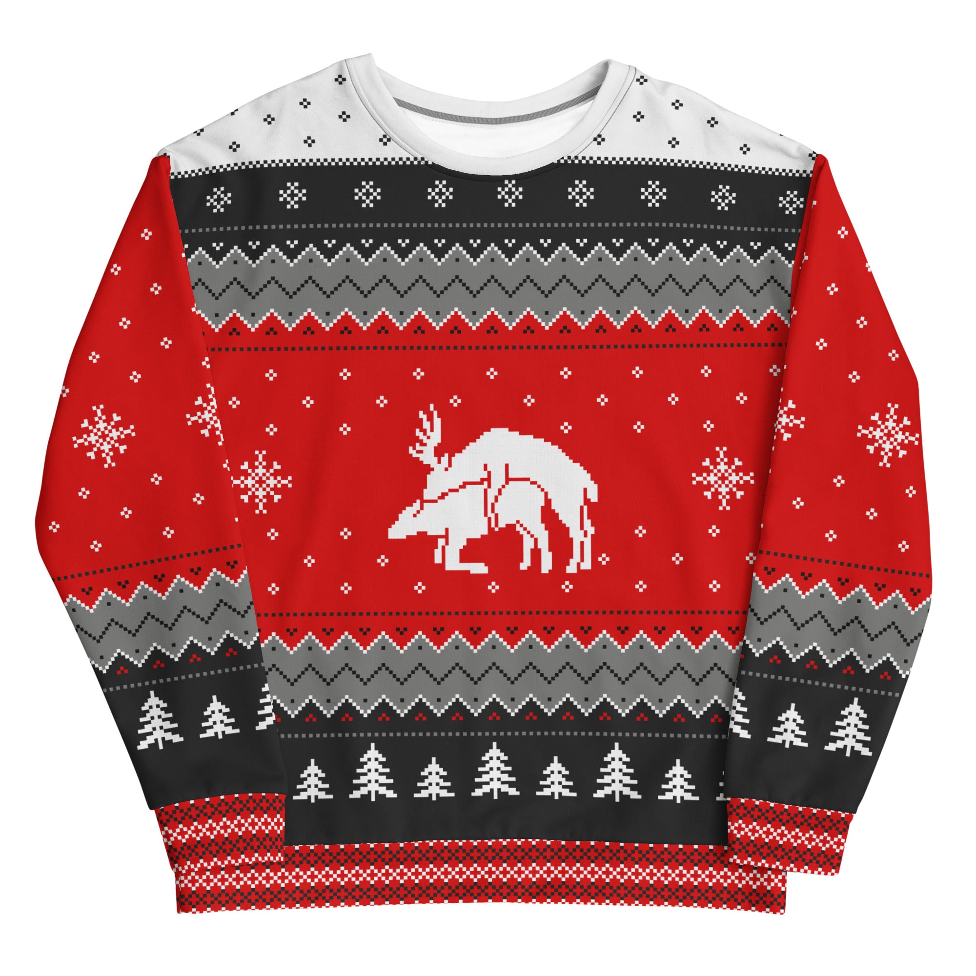 Unisex Naughty Reindeer Ugly Christmas Sweatshirt