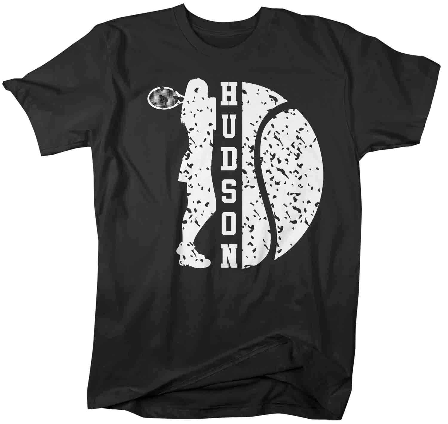 Men’S Personalized Tennis T Shirt Custom Tennis Player Shirts Tennis Dad T Shirt Personalized Shirts Female Player Ball Mans Unisex