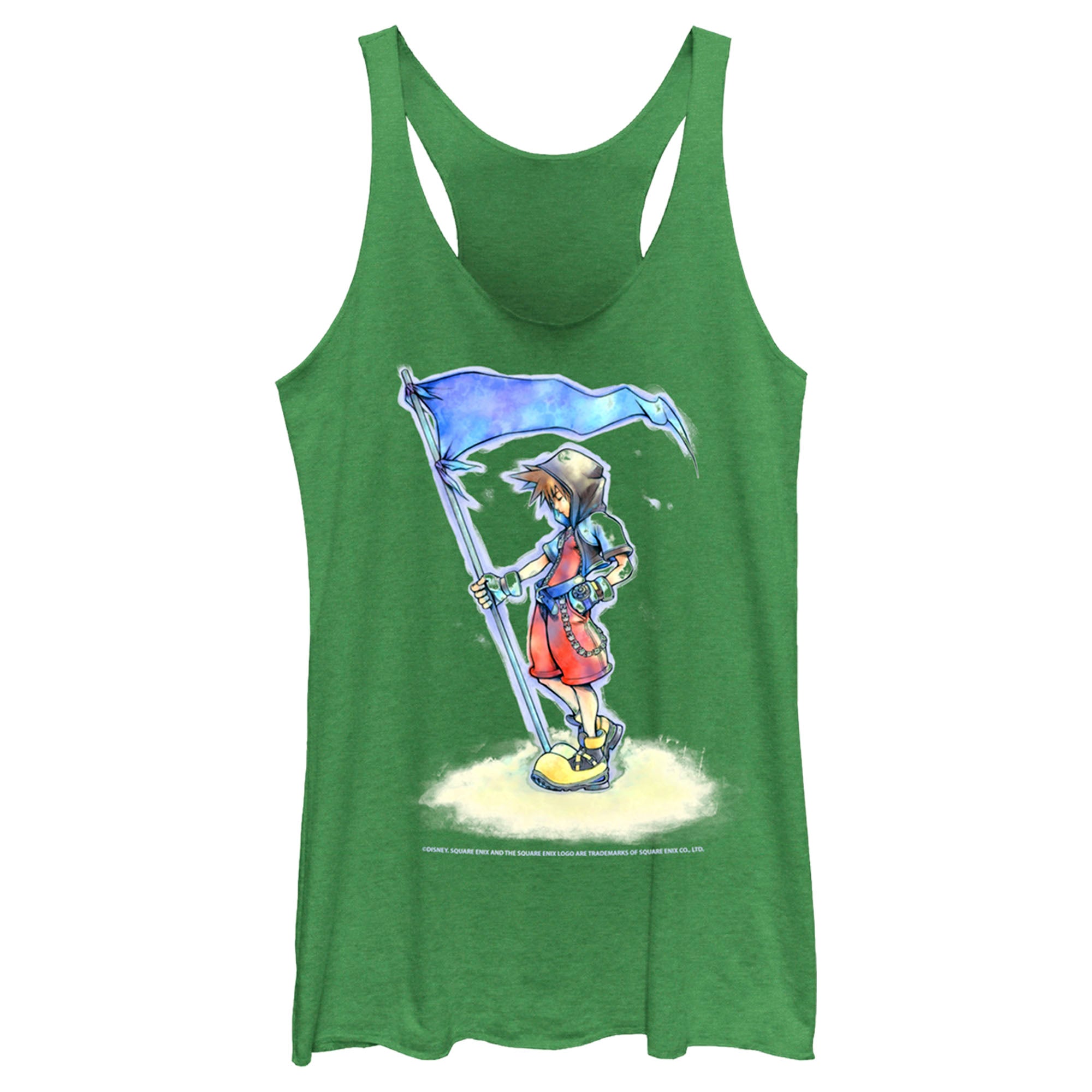 Women’S Kingdom Hearts 1 Flags Of The Kingdom Racerback Tank Top