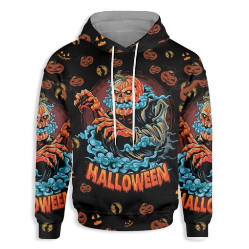 Scary Pumpkin For Halloween Night All Over Print Hoodie For Men & Women, Halloween 3D Hoodie Gift For Halloween Day