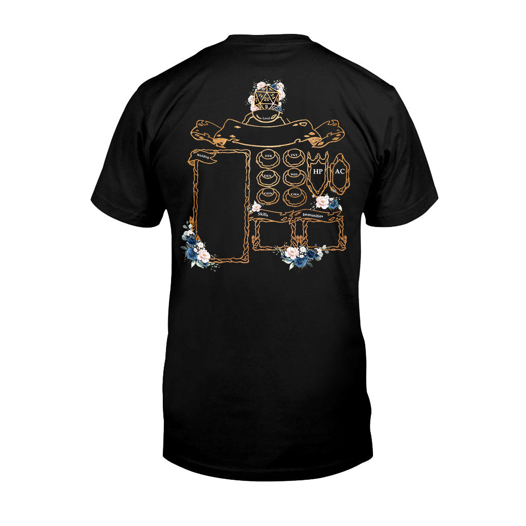 D&D Character Sheet Inspired – Rpg Personalized T-Shirt And Hoodie