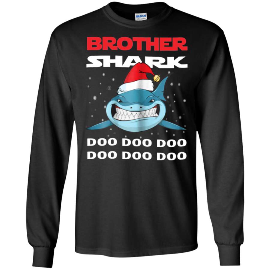 AGR Brother Shark Doo Doo Christmas Long T-shirt