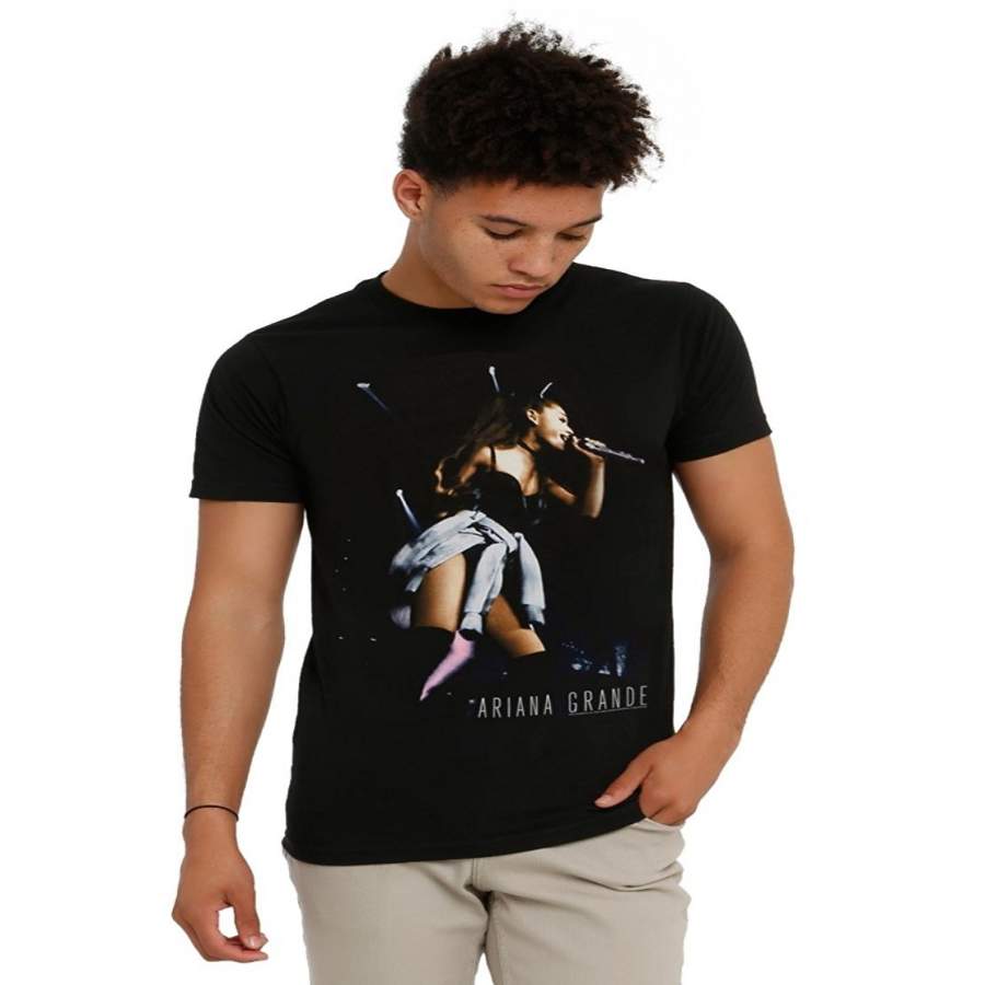 Ariana Grande Live Mens T-Shirt Loose Short Sleeve Summer Fashion Men’S T-Shirt